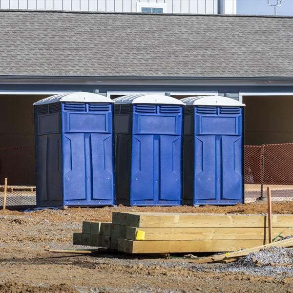Heavy-duty construction site porta potty in Atlanta, Georgia